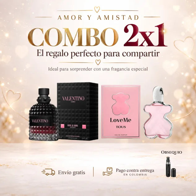 Combo Amor y Amistad Valentino intense 100ml + Love Me Tous 90ml