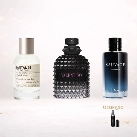 Kit Exclusivo 3x2 Santal33 · Valentino BornInRoma + Sauvage